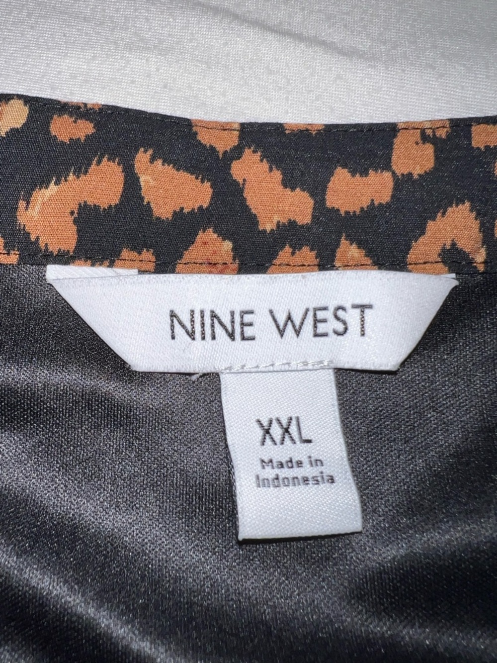 Nine West women’s animal print dress size XXL fully lined balloon sleeves casual - Picture 15 of 15